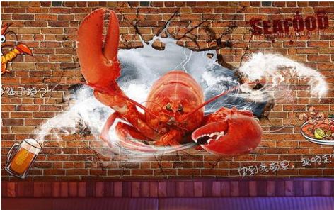 杭州小龙虾3D彩绘